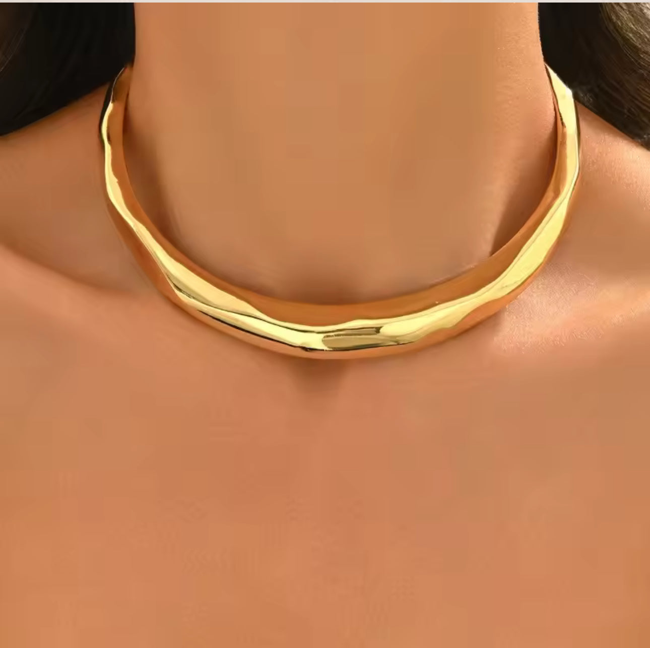 Gold Metal Neck Cuff