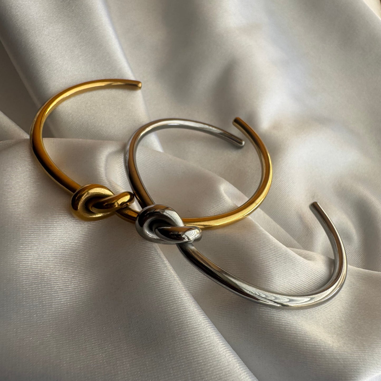Knot Bangles Style 3 Silver