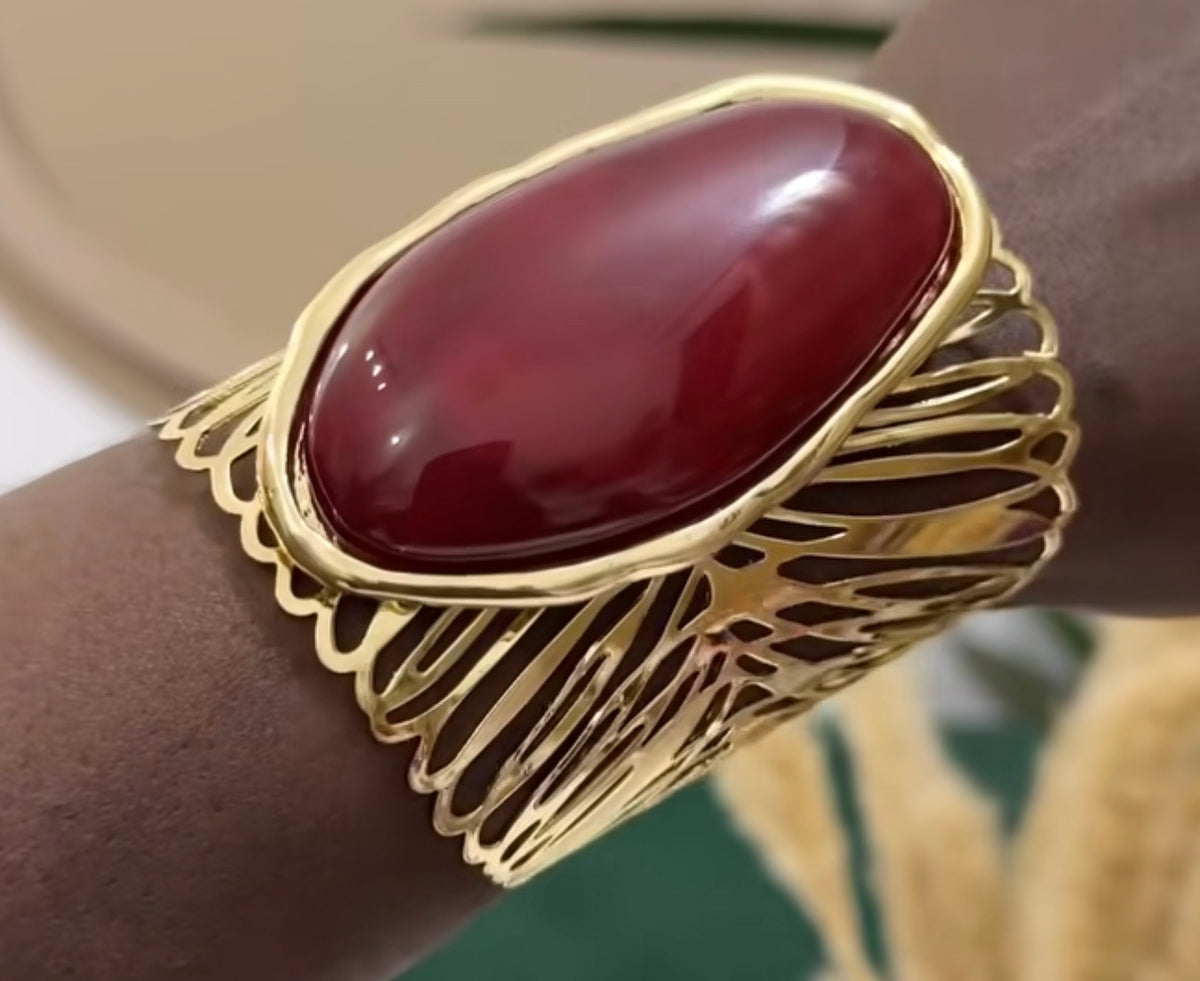Ivory Pearl Cuff Bangle