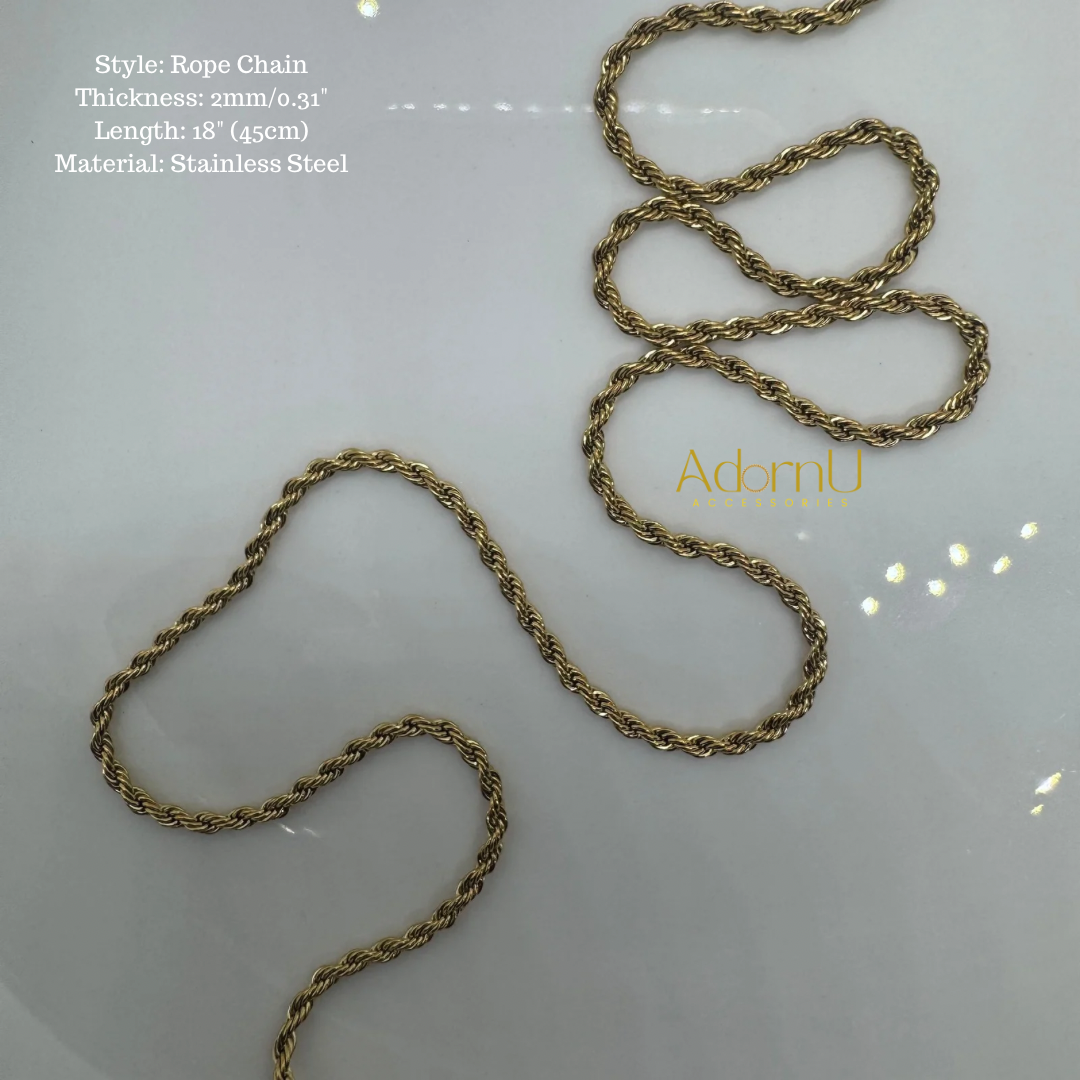 3mm Stainless Steel Rope Chain