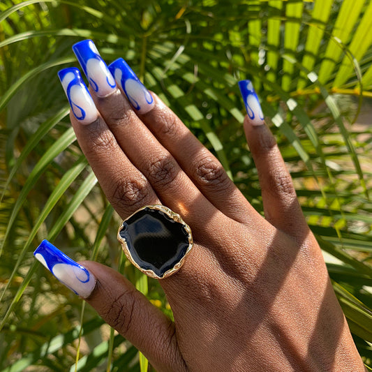 Black Stone Ring