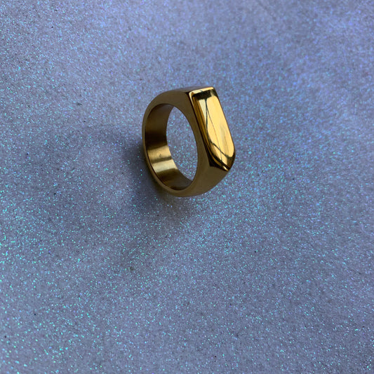 Flat Top Signet Ring