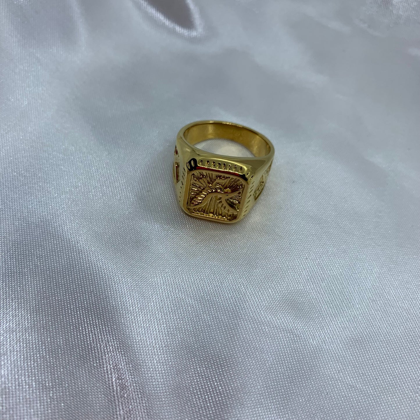 Bald Eagle Signet Ring Size 12