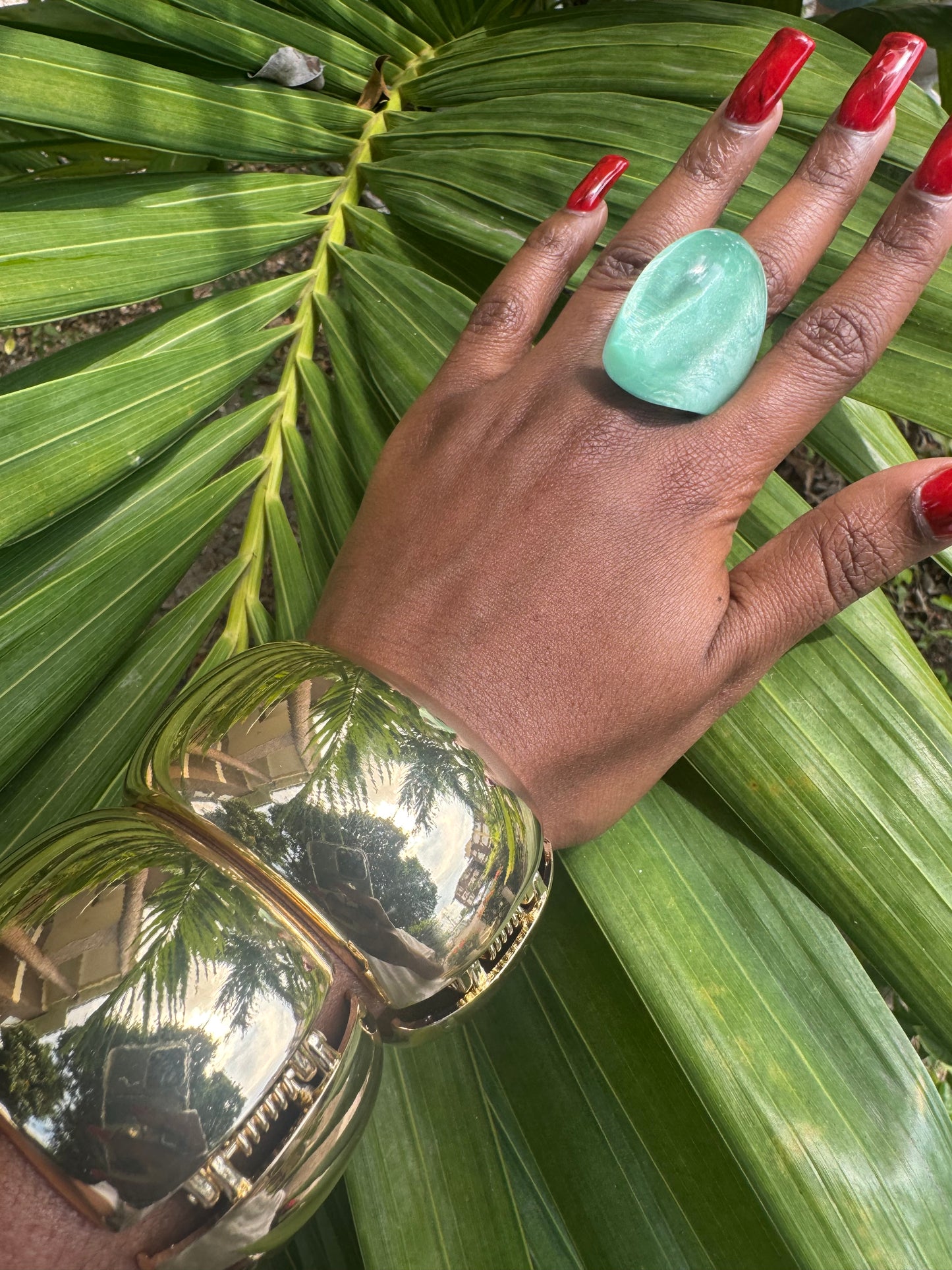 Plain Cuff Bangle Gold