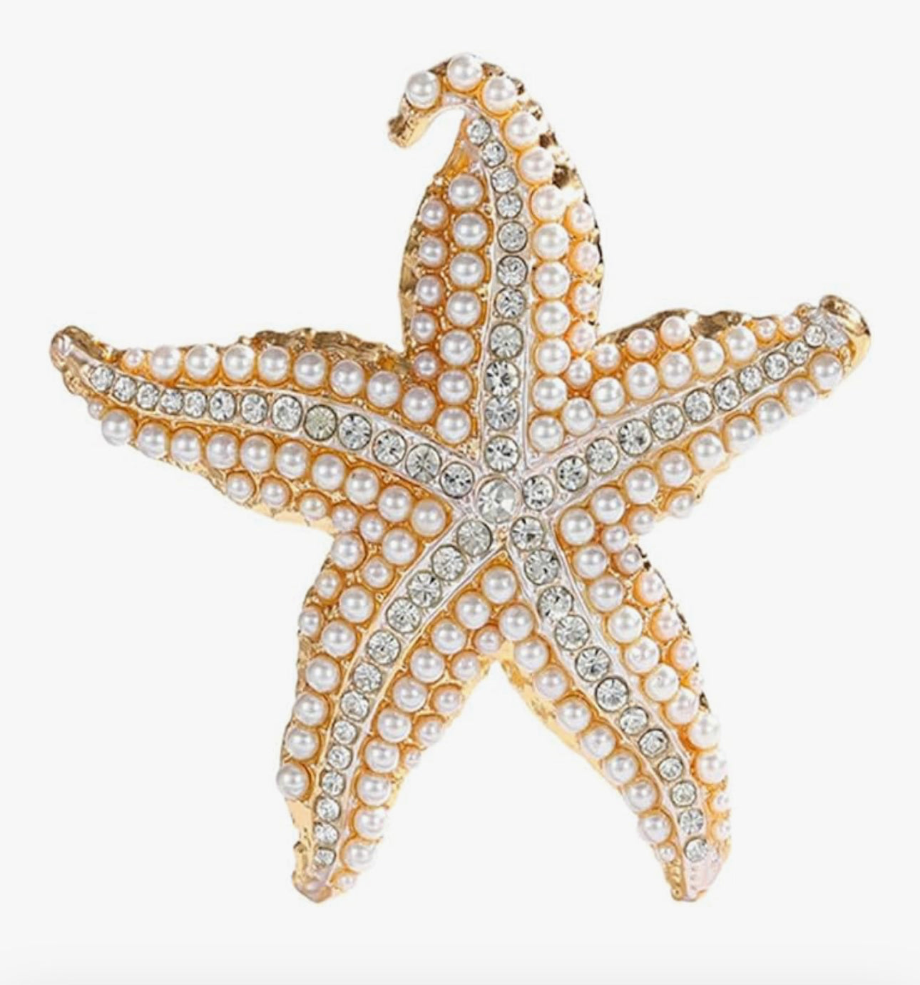 Pearl Starfish Brooch
