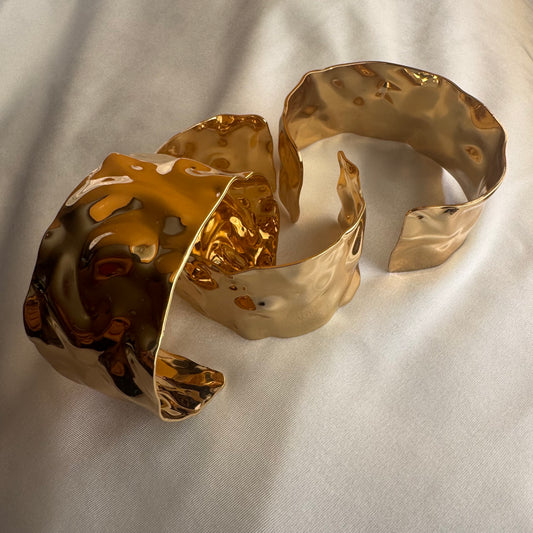 Crushed Cuff Bangle