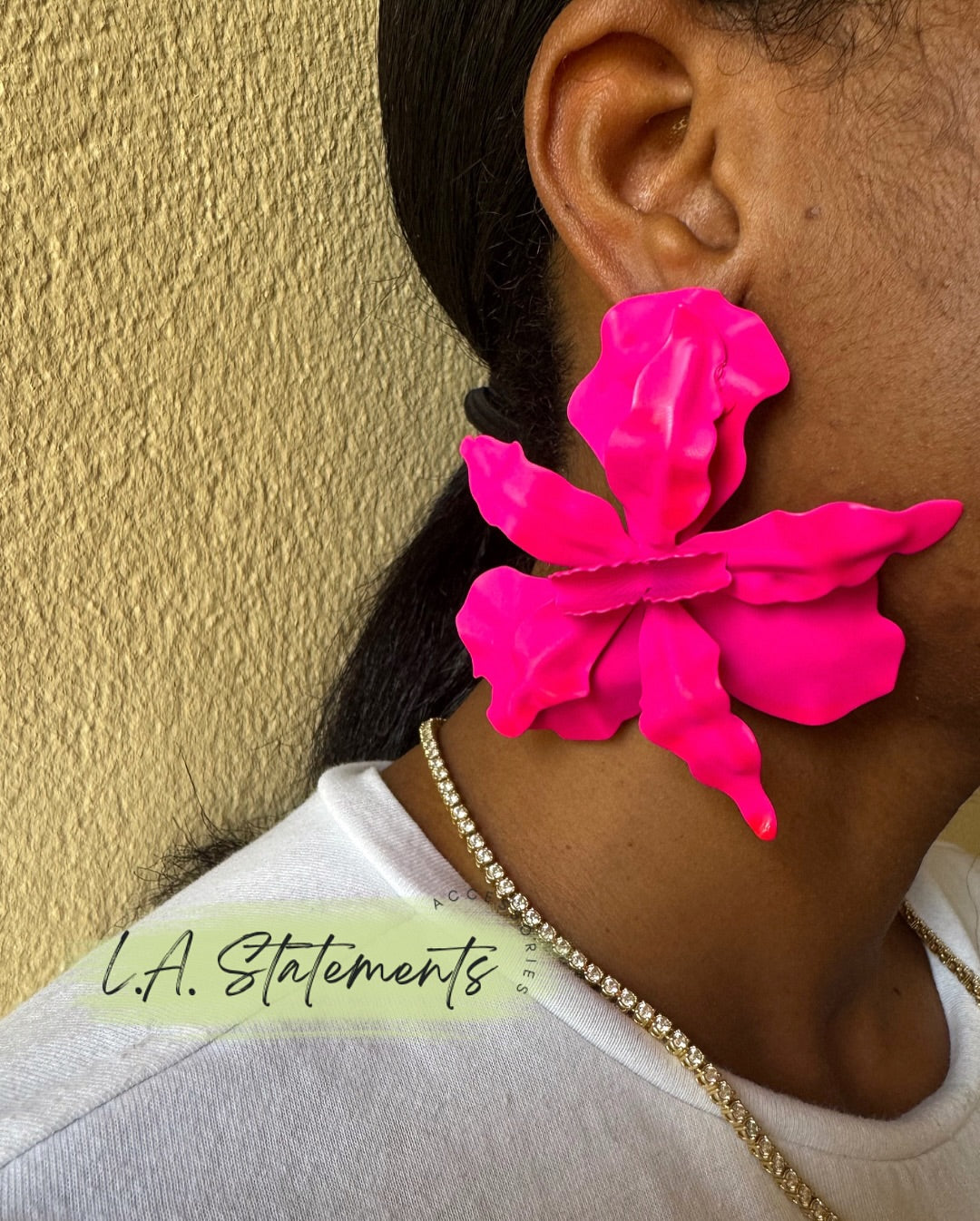 Exaggerated Statement Flower Earring GOLD