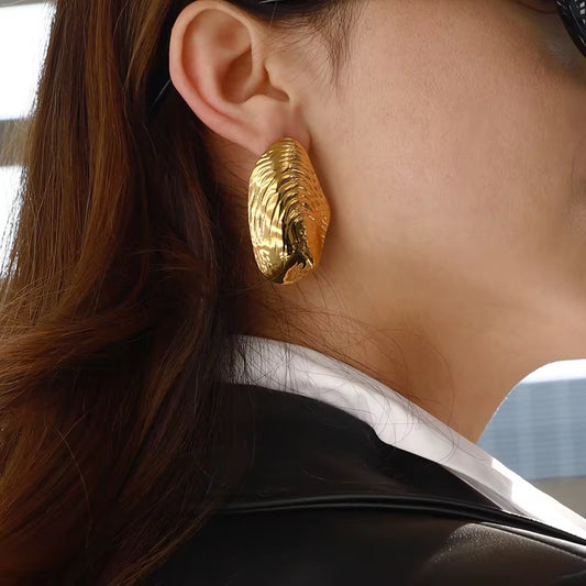 Shell Earrings Stainless Steel